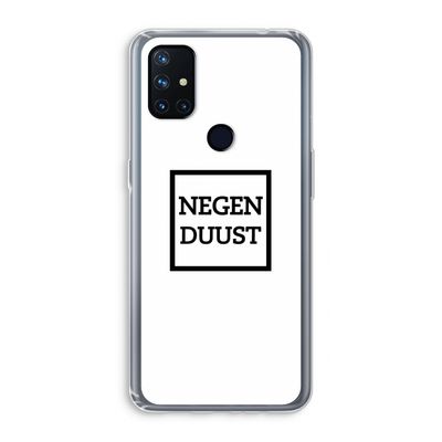 Negenduust vierkant: OnePlus Nord N10 5G Transparant Hoesje