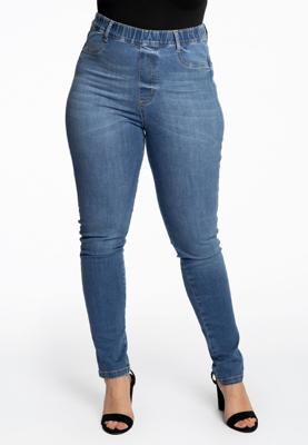 Yoek Jegging skinny denim | Indigo | Maat 56