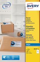 Etiket avery j8169-25 99.1x139mm wit 100st