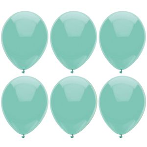 Ballonnen verjaardag/thema feest - 200x stuks - mintgroen - 29 cm