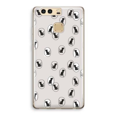 Miauw: Huawei P9 Transparant Hoesje