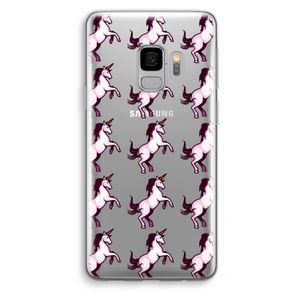 Musketon Unicorn: Samsung Galaxy S9 Transparant Hoesje