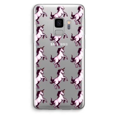 Musketon Unicorn: Samsung Galaxy S9 Transparant Hoesje