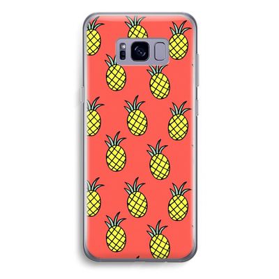 Ananas: Samsung Galaxy S8 Plus Transparant Hoesje