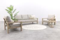 Verano stoel-bank loungeset (3-delig) - Latte