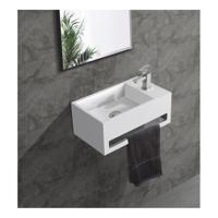 SaniClear Bali fontein rechts 36x22 cm solid surface wit mat