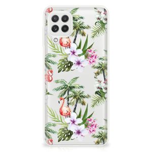 Samsung Galaxy A22 4G | M22 TPU Hoesje Flamingo Palms