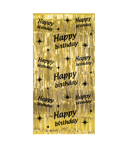 Deurgordijn happy birthday 200 x 100 cm