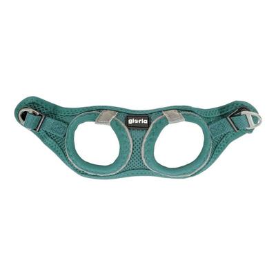 Hondentuigje Gloria Air Mesh Trek Star Verstelbaar Turkoois Maat XXXS (18-20 cm)