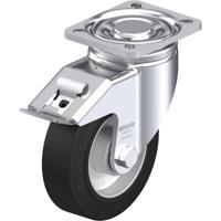 Blickle LH-ALEV 125K-1-FI Zwenkwiel met rem Wieldiameter: 125 mm Draagvermogen (max.): 250 kg 1 stuk(s)