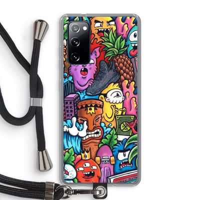Vexx Mixtape: Samsung Galaxy S20 FE / S20 FE 5G Transparant Hoesje met koord