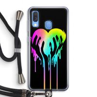 Hold My Heart: Samsung Galaxy A40 Transparant Hoesje met koord