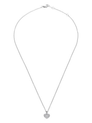 LEO PIZZO collier Amore en or blanc 18ct serti de diamants - Argent