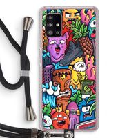Vexx Mixtape: Samsung Galaxy A51 5G Transparant Hoesje met koord