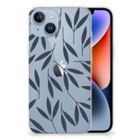 Apple iPhone 14 | TPU Case | Leaves Blue