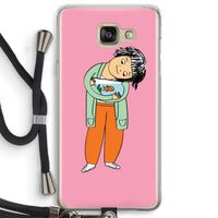 Visknuffel: Samsung Galaxy A5 (2016) Transparant Hoesje met koord