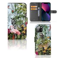 Telefoonhoesje | Met pasjeshouder | voor Apple iPhone 13 Jungle