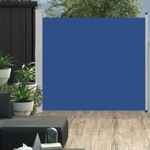 VidaXL Tuinscherm uittrekbaar 170x300 cm blauw