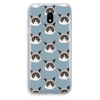 It's a Purrr Case: Samsung Galaxy J3 (2017) Transparant Hoesje