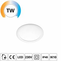 SG sense 255 rond inbouwarmatuur wit Tunable 2700-6000K 15W 1270 lumen dimbaar lichtkleur instelbaar