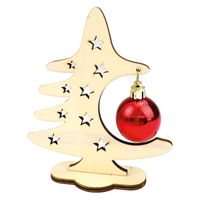 Beleduc Houten knutsel kerstboom met kerstbal