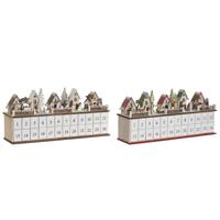 Adventkalender DKD Home Decor Hout 45 x 11 x 23 cm (2 Stuks)