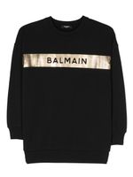 Balmain Kids sweat en coton à logo imprimé - Noir