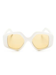 Lapima Stella oversized-frame sunglasses - Blanc