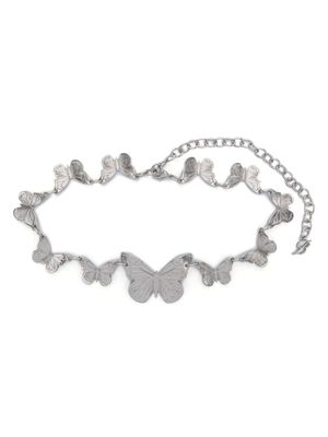 Blumarine ceinture à motif papillon - Vert