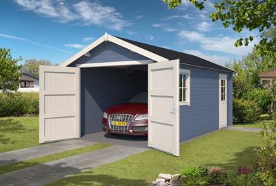 Garage Dillon 300x540 Platinum Grey-Wit - Outdoor life