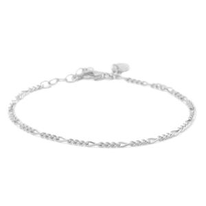 Karma Armband Figaro | Zilver