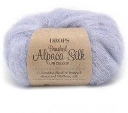 Drops Brushed Alpaca Silk Uni Colour 017 Licht Lavendelblauw