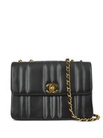 CHANEL Pre-Owned sac porté épaule Mademoiselle (1995) - Noir