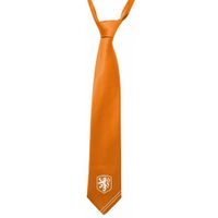 Oranje stropdas met KNVB logo - thumbnail