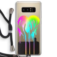 Hold My Heart: Samsung Galaxy Note 8 Transparant Hoesje met koord