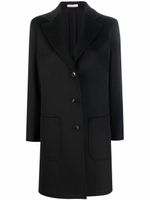 SAULINA manteau en cachemire Alice à simple boutonnage - Noir