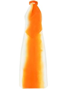 Ferragamo robe imprimée à dos-nu - Orange