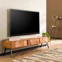 LifestyleFurn TV-meubel Eryka Acaciahout, 180cm - Massief acacia naturel - thumbnail