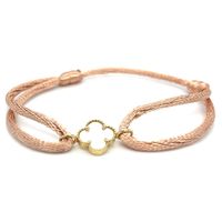 Slate SLA0021 Armband Lucky Charm satijn-goud parelmoer