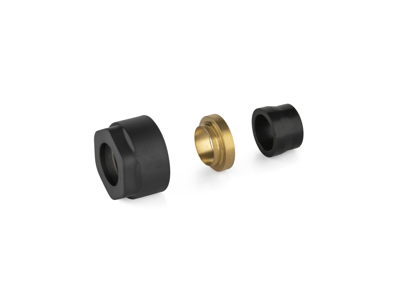 Koppelingen Koper Plieger Valvola 1/2" 15 mm Mat Zwart