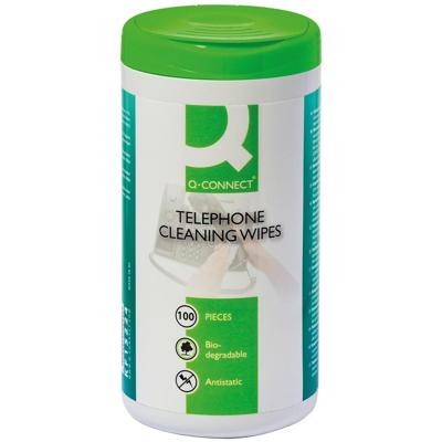 Q-CONNECT reinigingsdoekjes voor telefoon pak van 100 doekjes