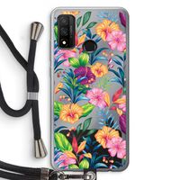 Tropisch 2: Huawei P Smart (2020) Transparant Hoesje met koord