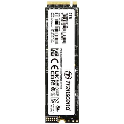 Transcend MTE712A 2 TB NVMe/PCIe M.2 SSD 2280 harde schijf PCIe NVMe 4.0 x4 Industrial TS2TMTE712A