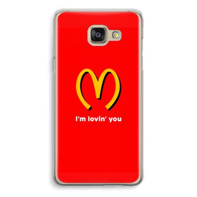 I'm lovin' you: Samsung Galaxy A5 (2016) Transparant Hoesje