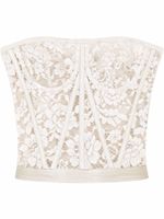 Dolce & Gabbana haut-bustier en dentelle - Blanc - thumbnail