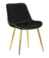 STOEL PARIS NERA/GOUD SET 2 STUKS CM 51X59X79