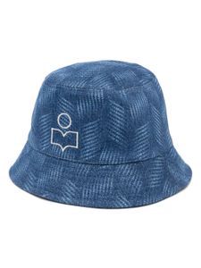 ISABEL MARANT abstract-print bucket hat - Bleu