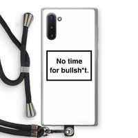 No time: Samsung Galaxy Note 10 Transparant Hoesje met koord No time: Samsung Galaxy Note 10 Transparant Hoesje met koord