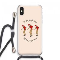 Jingle Ladies: iPhone XS Max Transparant Hoesje met koord
