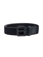 Emporio Armani Kids ceinture à logo embossé - Bleu